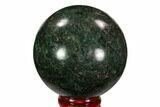 Polished Fuchsite Sphere - Madagascar #104245-1